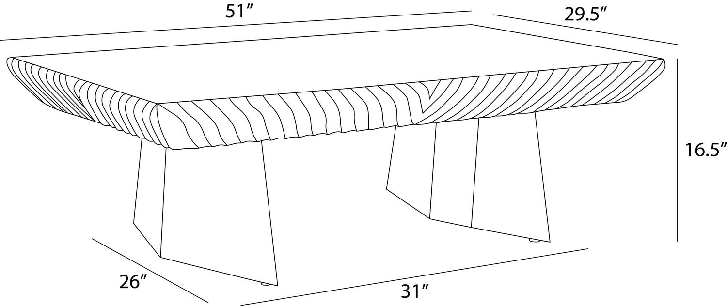 Arteriors - FCI24 - Cocktail Table - Jetson - Washed Tobacco