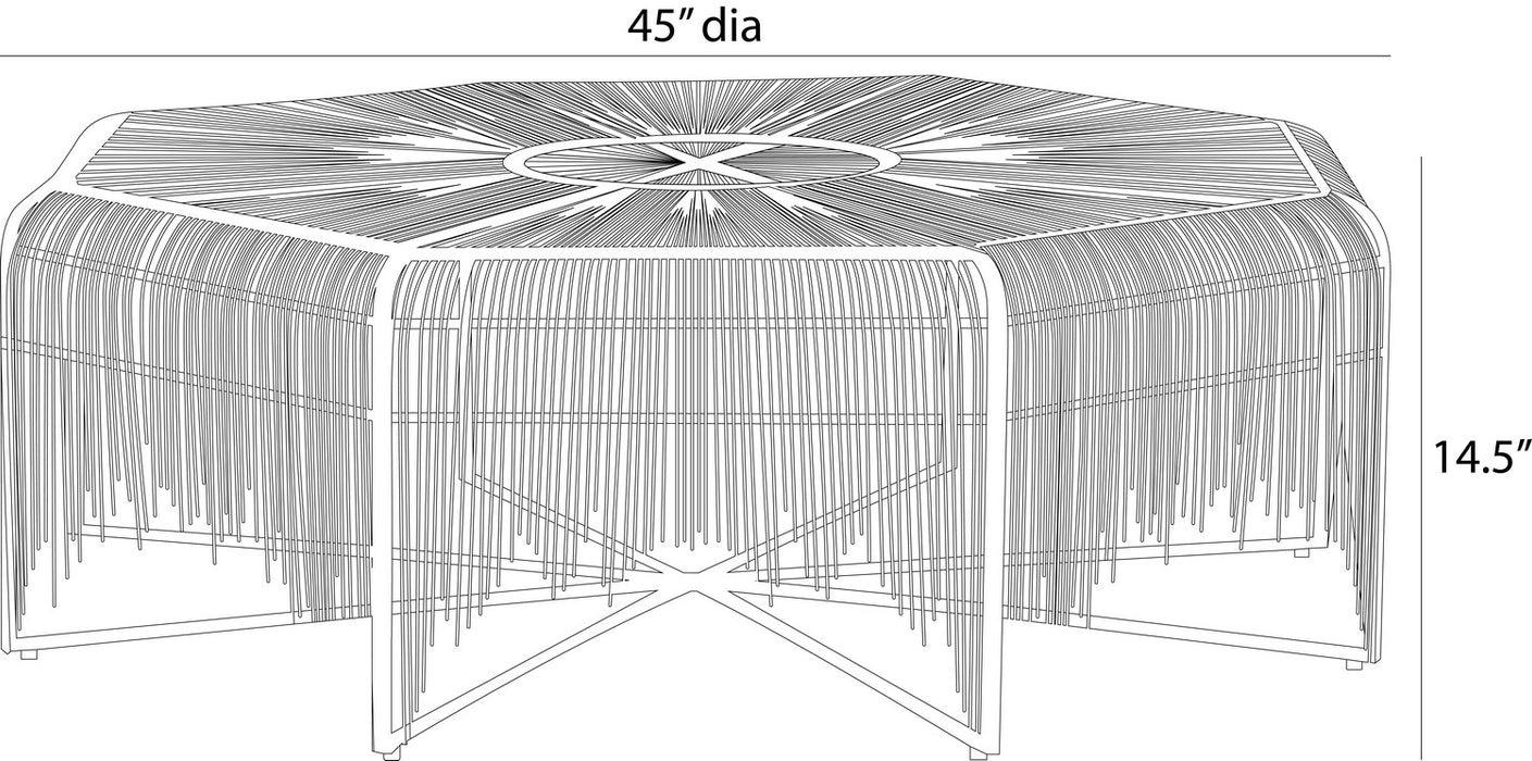 Arteriors - FCI26 - Cocktail Table - Ilaria - Natural Iron