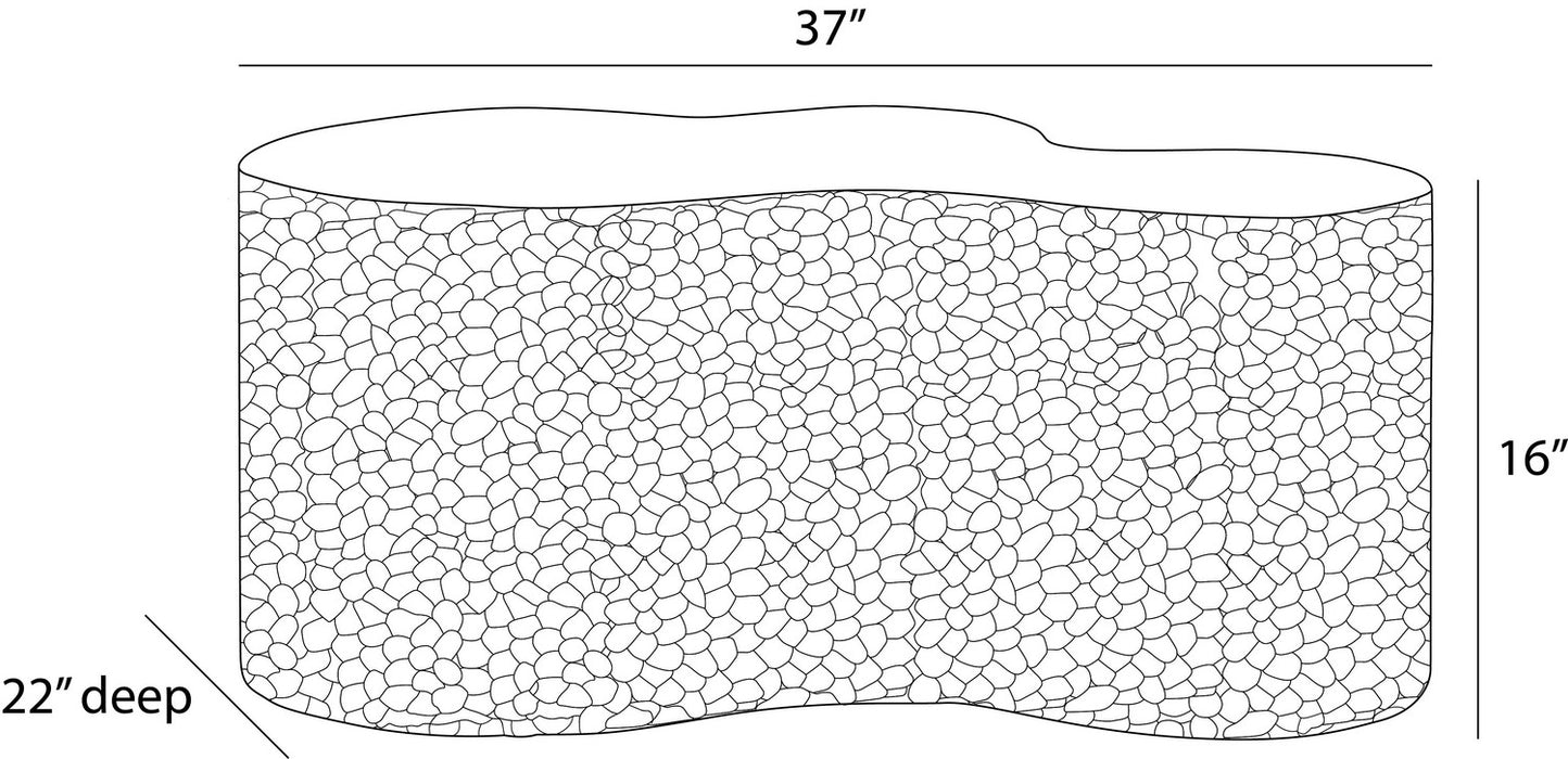 Arteriors - FCS20 - Outdoor Coffee Table - Indio - Matte Black