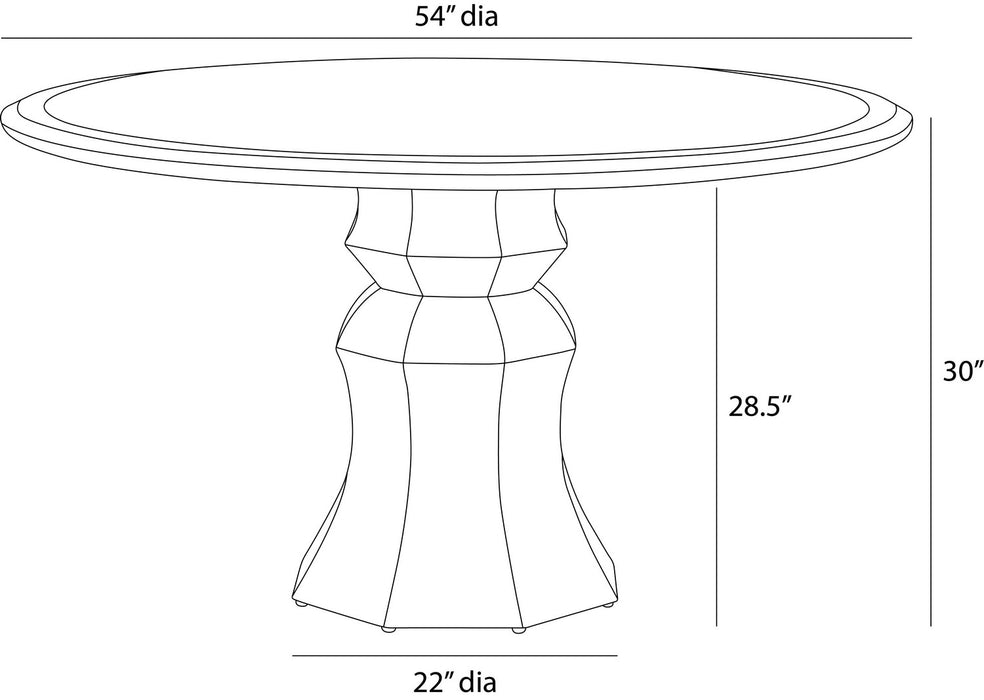 Arteriors - FDS23 - Dining Table - Kinsley - Light Beige Burl