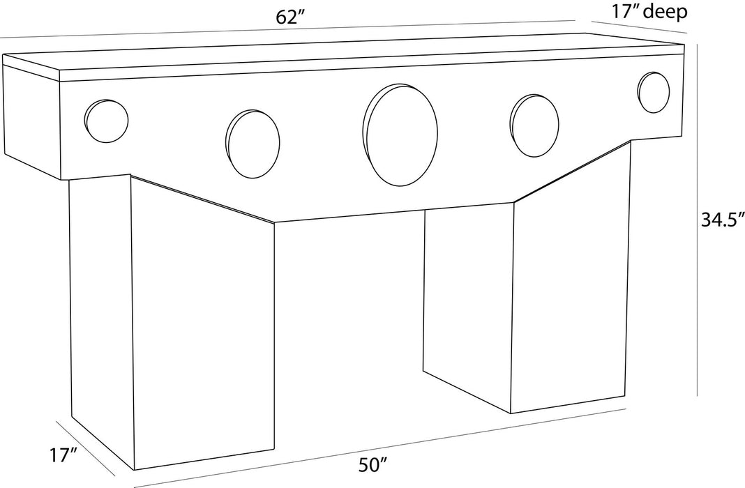 Arteriors - FLI13 - Console - Cairo - Umber