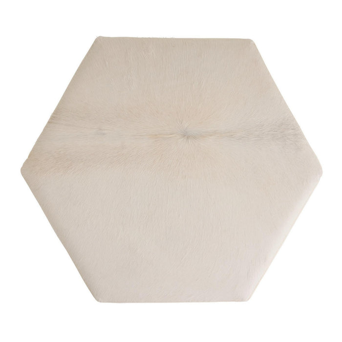 Arteriors - FOI13 - Ottoman - Ivonne - White