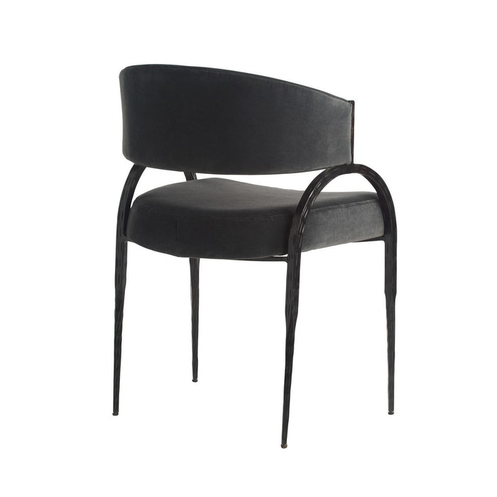 Arteriors - FRI28 - Chair - Bahati - Midnight Grey