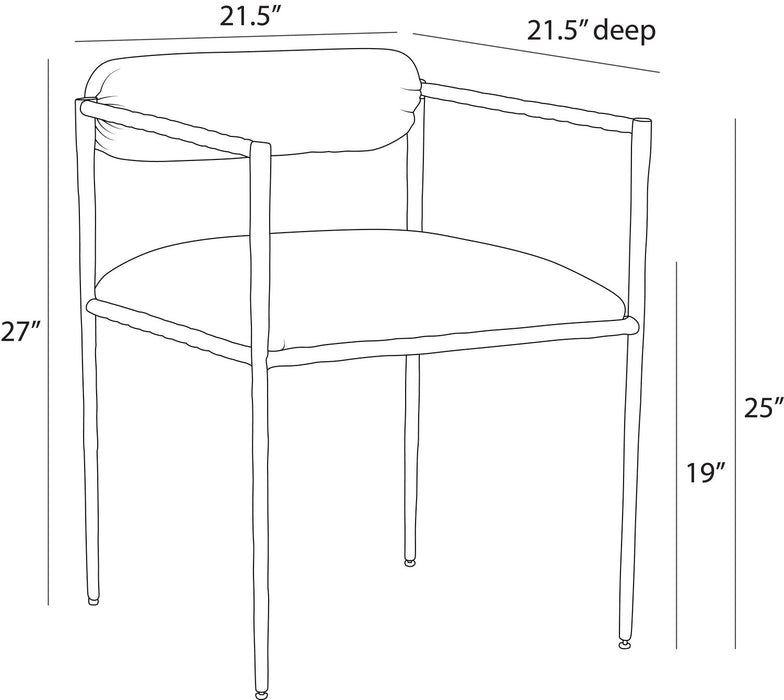 Arteriors - FRI31 - Chair - Barbana - Oxford White
