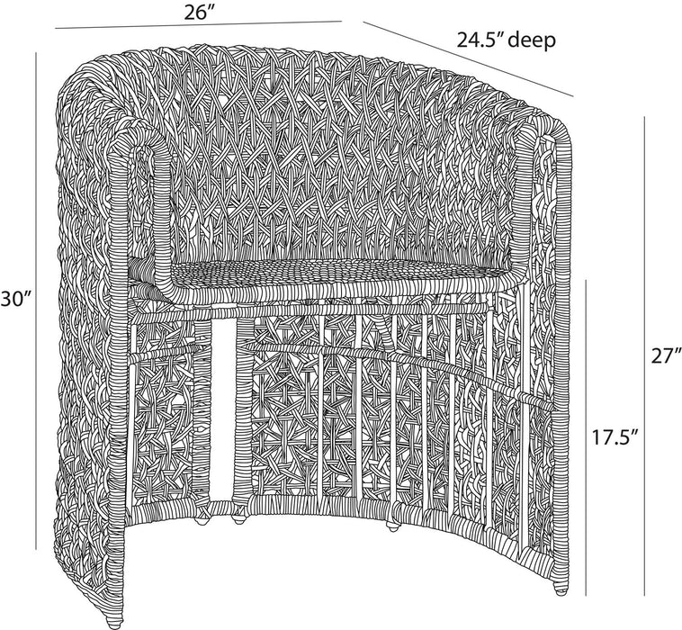 Arteriors - FRS25 - Outdoor Chair - Iggy - Tan