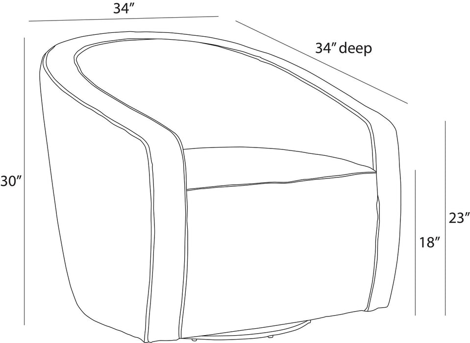 Arteriors - FRU09 - Chair - Isadora - Earl Grey