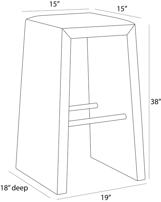 Arteriors - FSI18 - Bar Stool - Cowan - White