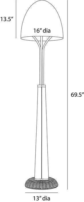Arteriors - PFC21 - One Light Floor Lamp - Italia - Natural