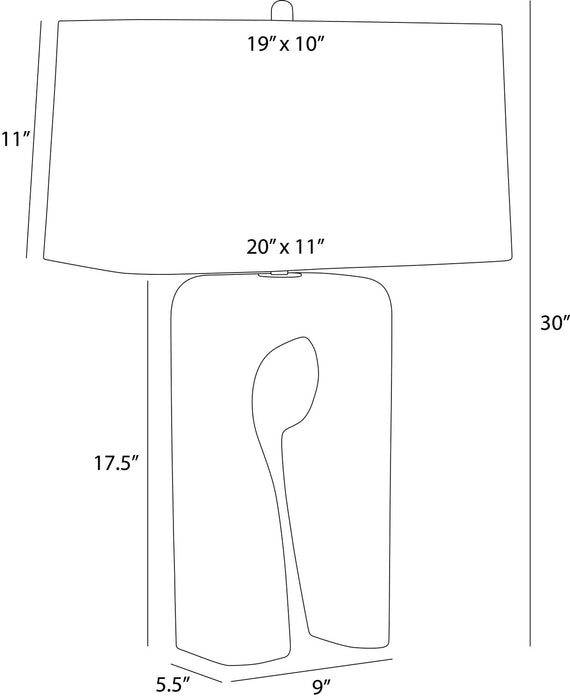 Arteriors - PTC63-SH044 - One Light Table Lamp - Kamora - Sand