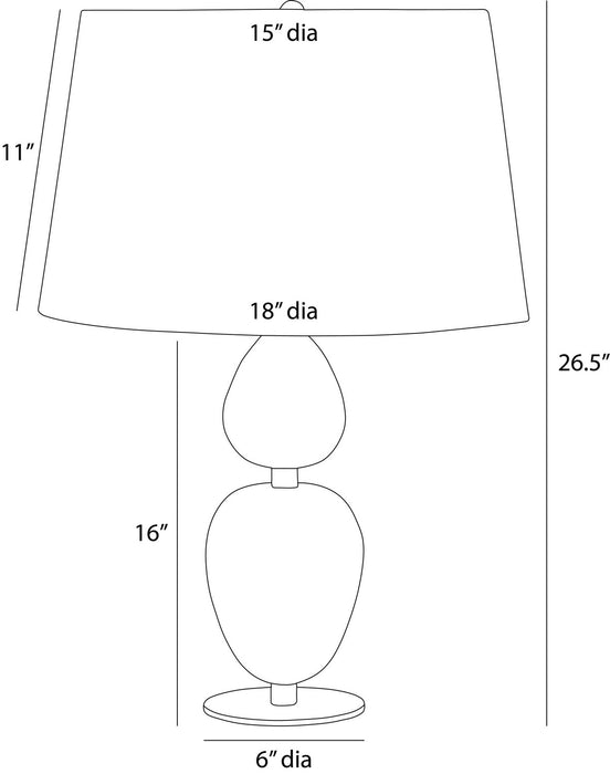 Arteriors - PTC66-829 - One Light Table Lamp - Aubrey - Black