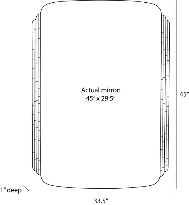 Arteriors - WMI81 - Mirror - Iyla - Gray