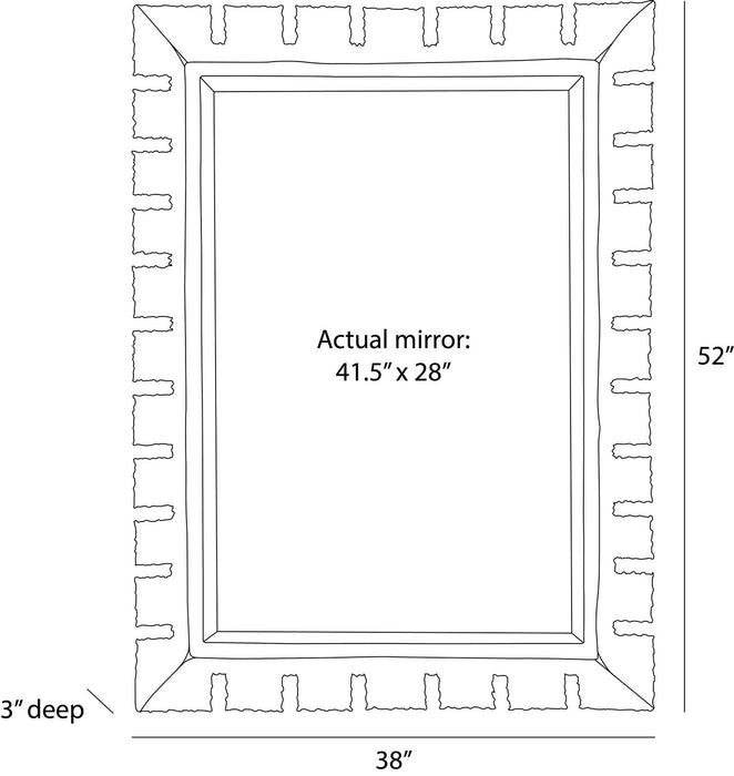 Arteriors - WMI87 - Mirror - Jaguar - Burnt Iron