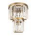Varaluz - 297W03HG - Three Light Wall Sconce - Social Club - Havana Gold