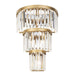 Varaluz - 297W06HG - Six Light Wall Sconce - Social Club - Havana Gold