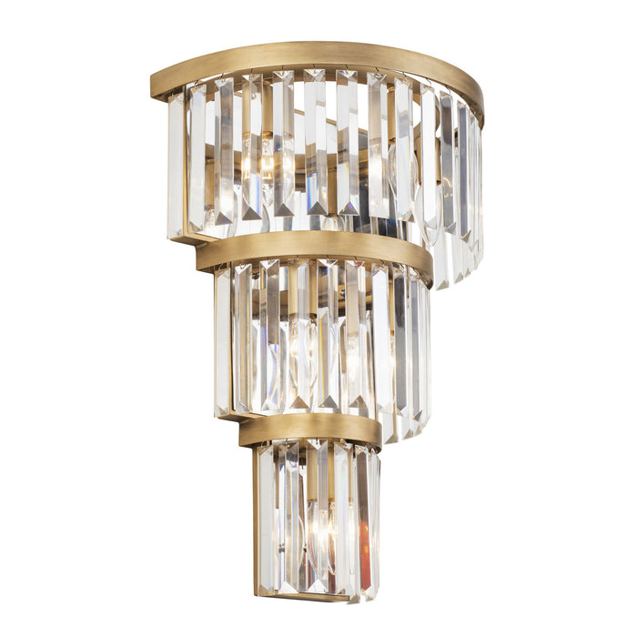 Varaluz - 297W06HG - Six Light Wall Sconce - Social Club - Havana Gold