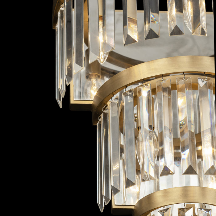 Varaluz - 297W06HG - Six Light Wall Sconce - Social Club - Havana Gold