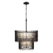 Varaluz - 393C10MBFG - Ten Light Chandelier - Park Row - Matte Black/French Gold