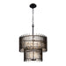 Varaluz - 393C10MBFG - Ten Light Chandelier - Park Row - Matte Black/French Gold
