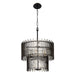 Varaluz - 393C10MBFG - Ten Light Chandelier - Park Row - Matte Black/French Gold