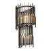 Varaluz - 393W03MBFG - Three Light Wall Sconce - Park Row - Matte Black/French Gold