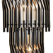 Varaluz - 393W03MBFG - Three Light Wall Sconce - Park Row - Matte Black/French Gold