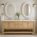 Varaluz - 457MI24MWW - Wall Mirror - Athena - Matte White/Whitewash Seagrass