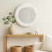Varaluz - 457MI30MWW - Wall Mirror - Athena - Matte White/Whitewash Seagrass