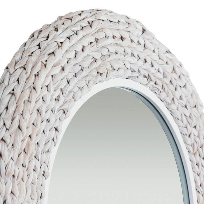 Varaluz - 457MI40MWW - Wall Mirror - Athena - Matte White/Whitewash Seagrass