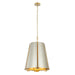 Varaluz - 518F06SSBS - Six Light Foyer Pendant - Peep Show - Sunwashed Silver/Brushed Sienna