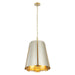 Varaluz - 518F06SSBS - Six Light Foyer Pendant - Peep Show - Sunwashed Silver/Brushed Sienna