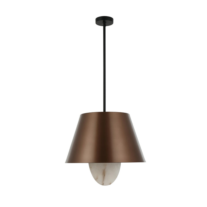 Varaluz - 529P04BGMB - Four Light Pendant - Rock On - Brontourage/Matte Black