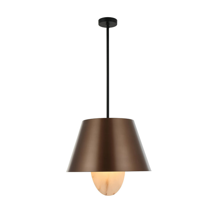 Varaluz - 529P04BGMB - Four Light Pendant - Rock On - Brontourage/Matte Black