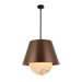 Varaluz - 529P06BGMB - Six Light Pendant - Rock On - Brontourage/Matte Black
