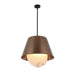 Varaluz - 529P06BGMB - Six Light Pendant - Rock On - Brontourage/Matte Black