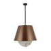 Varaluz - 529P06BGMB - Six Light Pendant - Rock On - Brontourage/Matte Black