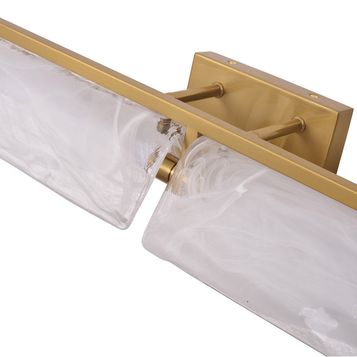 Varaluz - 531B02SB - LED Bath Fixture - Mingle - Satin Brass