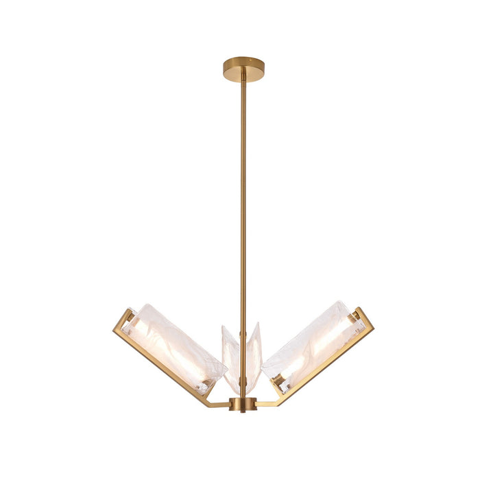 Varaluz - 531C03SB - LED Chandelier - Mingle - Satin Brass