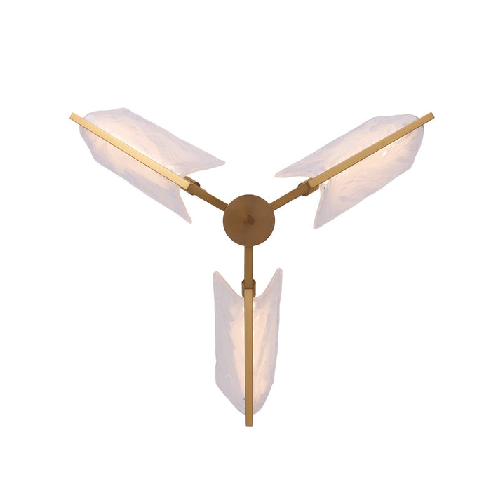 Varaluz - 531C03SB - LED Chandelier - Mingle - Satin Brass