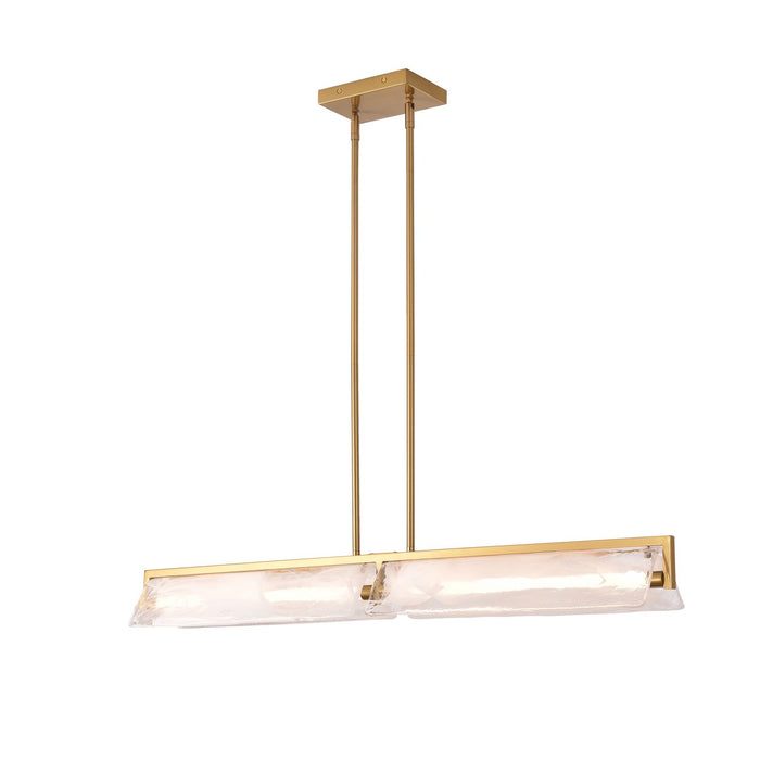 Varaluz - 531N02SB - LED Linear - Mingle - Satin Brass