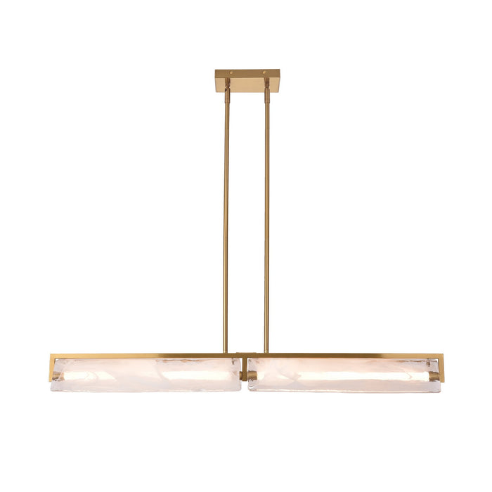 Varaluz - 531N02SB - LED Linear - Mingle - Satin Brass