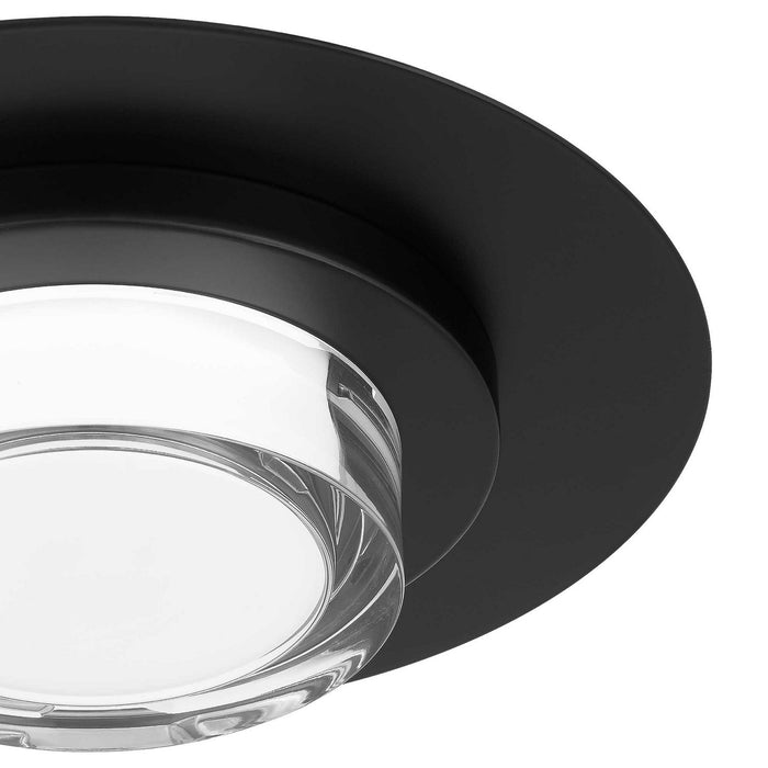 Alteck - AFM0012-3CCT-W-BK - LED Flush Mount - Plate - Sand Black