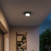 Alteck - AFM0012-3CCT-W-BK - LED Flush Mount - Plate - Sand Black