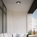 Alteck - AFM0012-3CCT-W-BK - LED Flush Mount - Plate - Sand Black