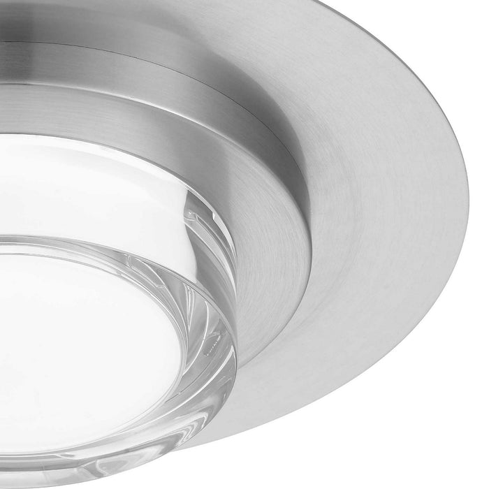 Alteck - AFM0012-3CCT-W-BSS - LED Flush Mount - Plate - Brushed Stainless Steel