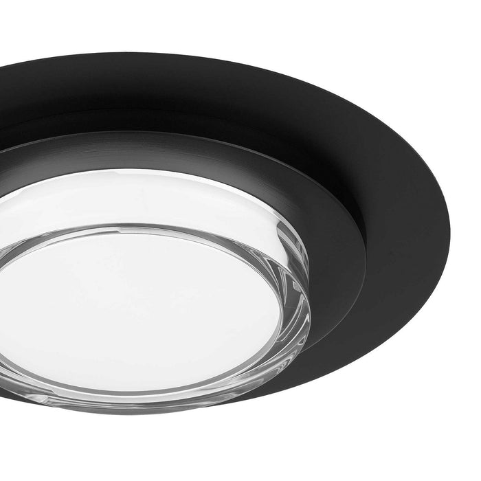 Alteck - AFM0013-3CCT-W-BK - LED Flush Mount - Plate - Sand Black