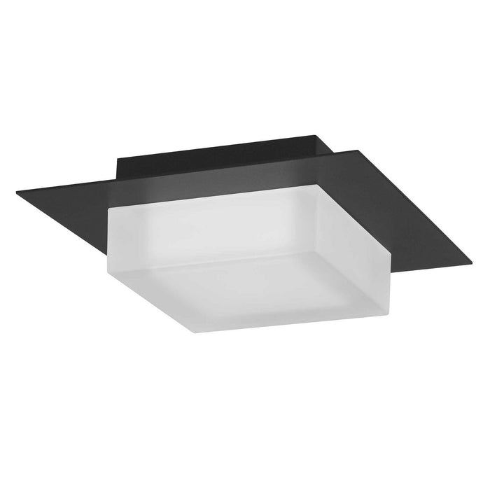 Alteck - AFM0014-3CCT-W-BK - LED Flush Mount - Foursquare - Sand Black