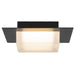 Alteck - AFM0014-3CCT-W-BK - LED Flush Mount - Foursquare - Sand Black