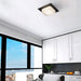 Alteck - AFM0014-3CCT-W-BK - LED Flush Mount - Foursquare - Sand Black