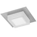Alteck - AFM0014-3CCT-W-BSS - LED Flush Mount - Foursquare - Brushed Stainless Steel