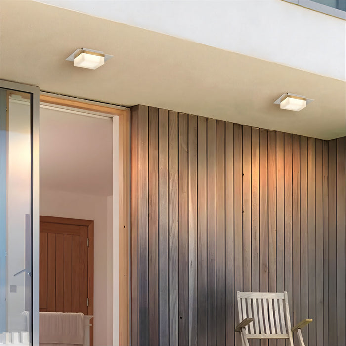 Alteck - AFM0014-3CCT-W-BSS - LED Flush Mount - Foursquare - Brushed Stainless Steel